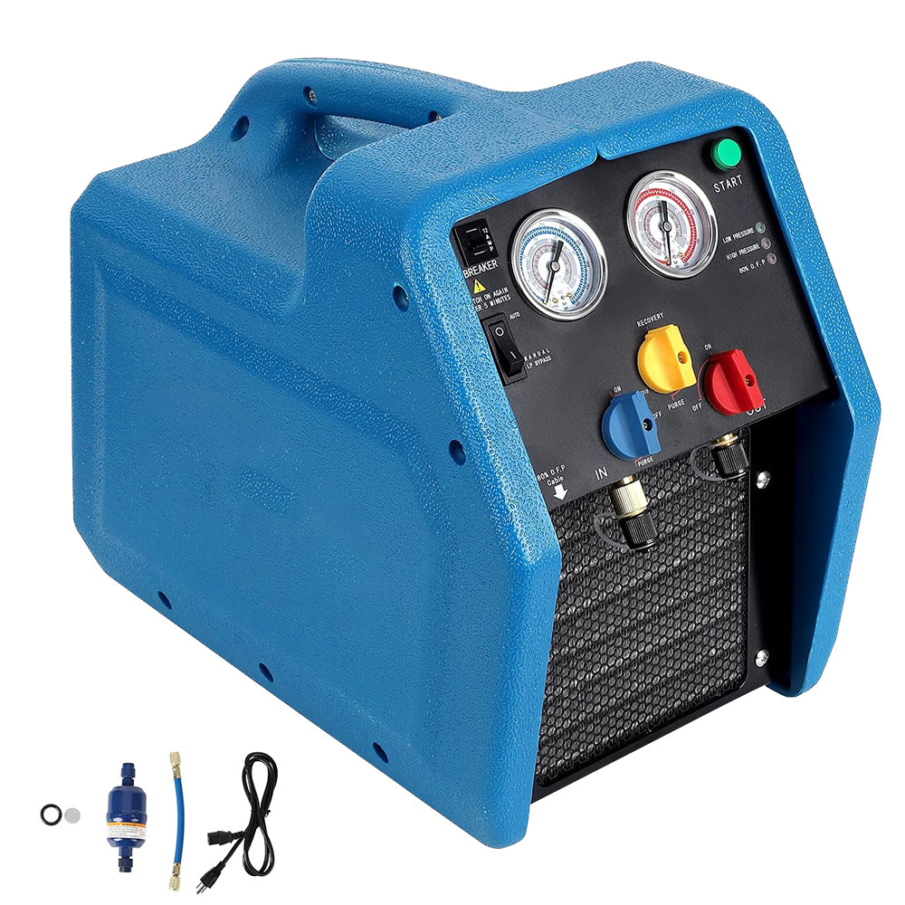 Aprvtio AHTS-100S HVAC Repair Tool Set with Digital Manifold, K-type Thermometer, Refrigerant Leak Detector, Recovery Machine, Dual Stage 4.5CFM Vacuum Pump, Refrigerant Scale with Bubble Level (Pre-order)