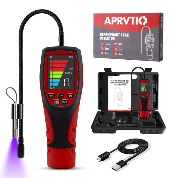 Aprvtio ALD-200 Pro HVAC Refrigerant Leak Detector [2025 Upgrade] for