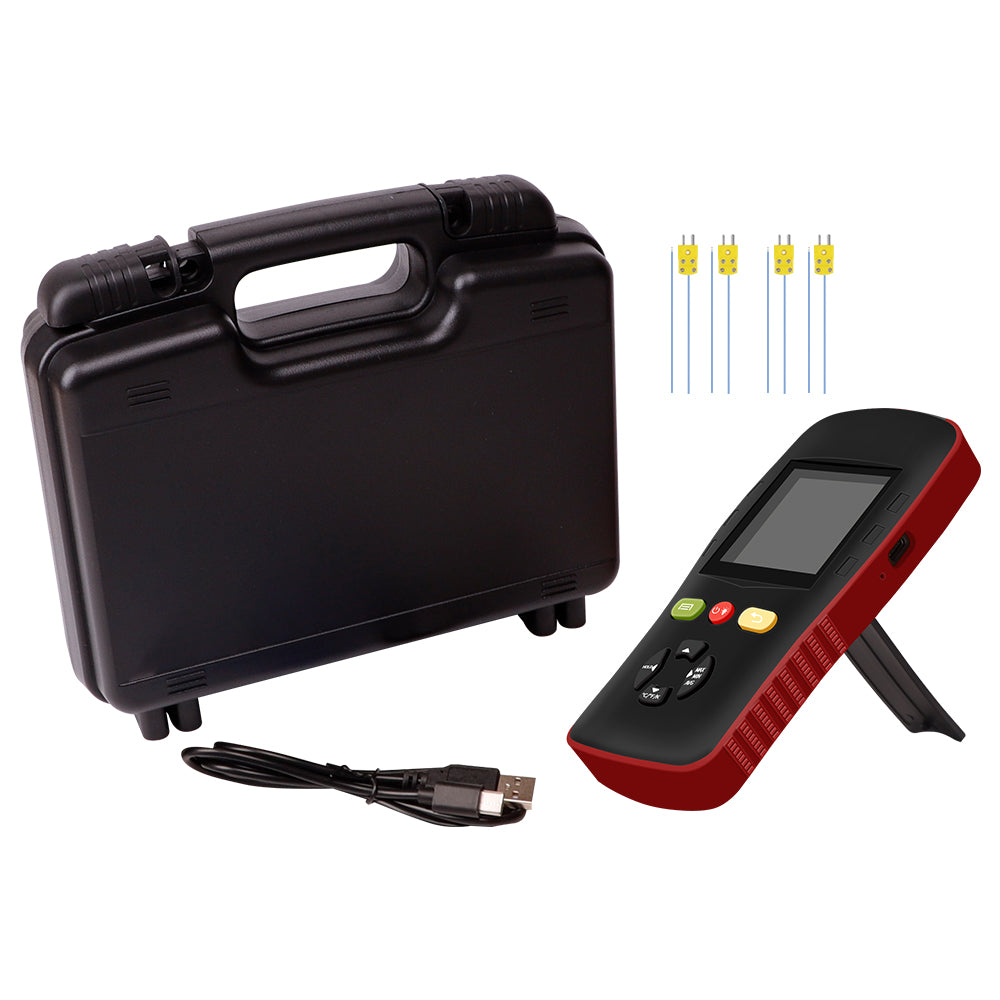 Aprvtio AHTS-100PRO Li 6CFM HVAC Tool Set with Digital Manifold, K-type Thermometer, Refrigerant Leak Detector, Recovery Machine, Lithium Battery Dual Stage 6CFM Vacuum Pump, Bluetooth Refrigerant Scale with Bubble Level (Pre-order)