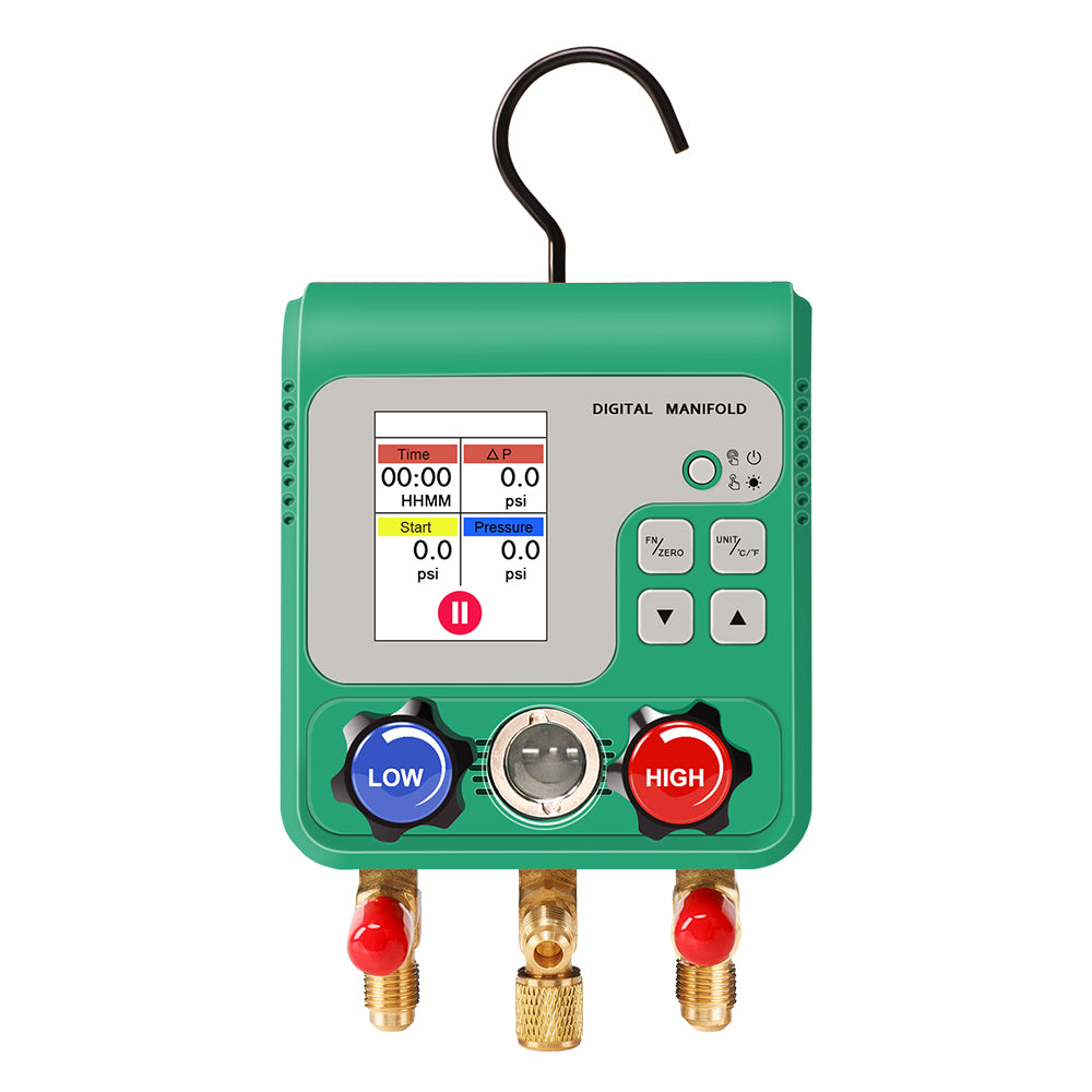 Aprvtio AHTS-100S HVAC Repair Tool Set with Digital Manifold, K-type Thermometer, Refrigerant Leak Detector, Recovery Machine, Dual Stage 4.5CFM Vacuum Pump, Refrigerant Scale with Bubble Level (Pre-order)