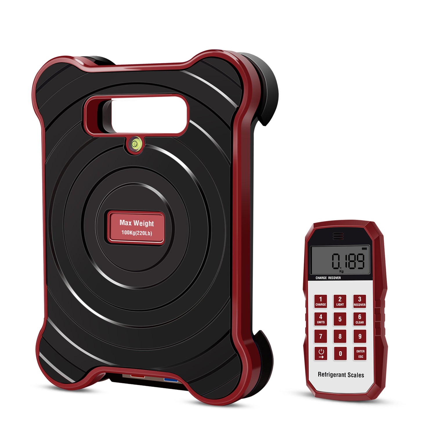 Aprvtio ACS-220B Bluetooth Refrigerant Measuring Scale with Level, New Upgrade Water Dust and Oil Resistant