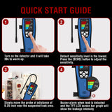 HVAC Refrigerant Leak Detector, ALD-200 Freon Leak Detector, Rechargeable Freon Sniffer Halogen Combustible Gas Leak Detector 16-Inch Sensor Probes with Loud Alarm,for R134A R410A R22 R600A R454B