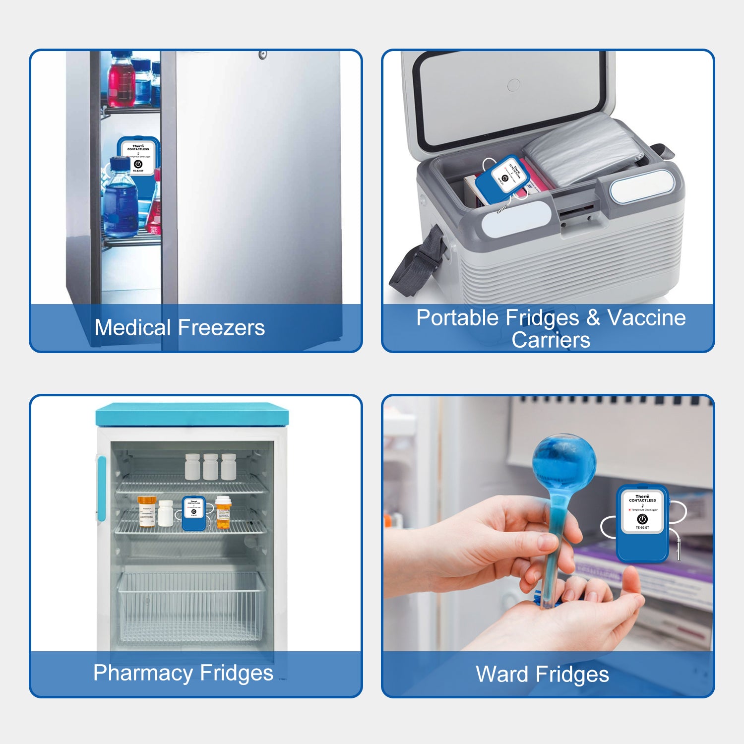 TE-B2 ET Bluetooth Temperature Data Logger with External Probe, Tank Thermometer Aquarium Auto PDF CSV Report, Compare Multi-Devices Data, Monitor Cold & Frozen Storage