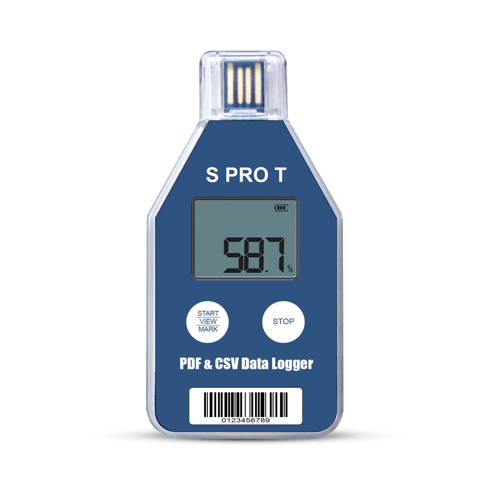 Spro-T 10PCS Single-use Temperature Recorder Data Logger PDF and CSV Report
