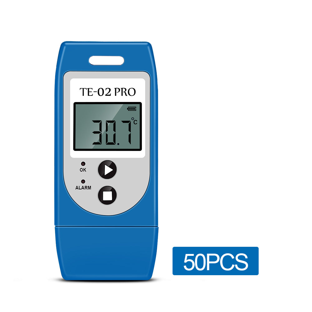 TE-02 PRO Temperature logger with Auto PDF CSV Report for Transportation -30°C ~+60°C