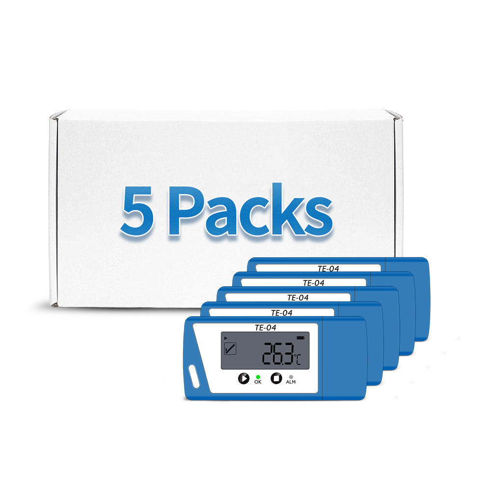 TE-04 PDF&CSV Temperature Logger, Plug and Play, Audible alarm, Large Display Pre-order