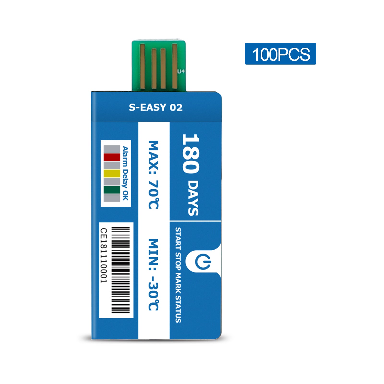 S-EASY 02 Single Use Data Logger 129600 Points CSV Report, Contact us for Quote