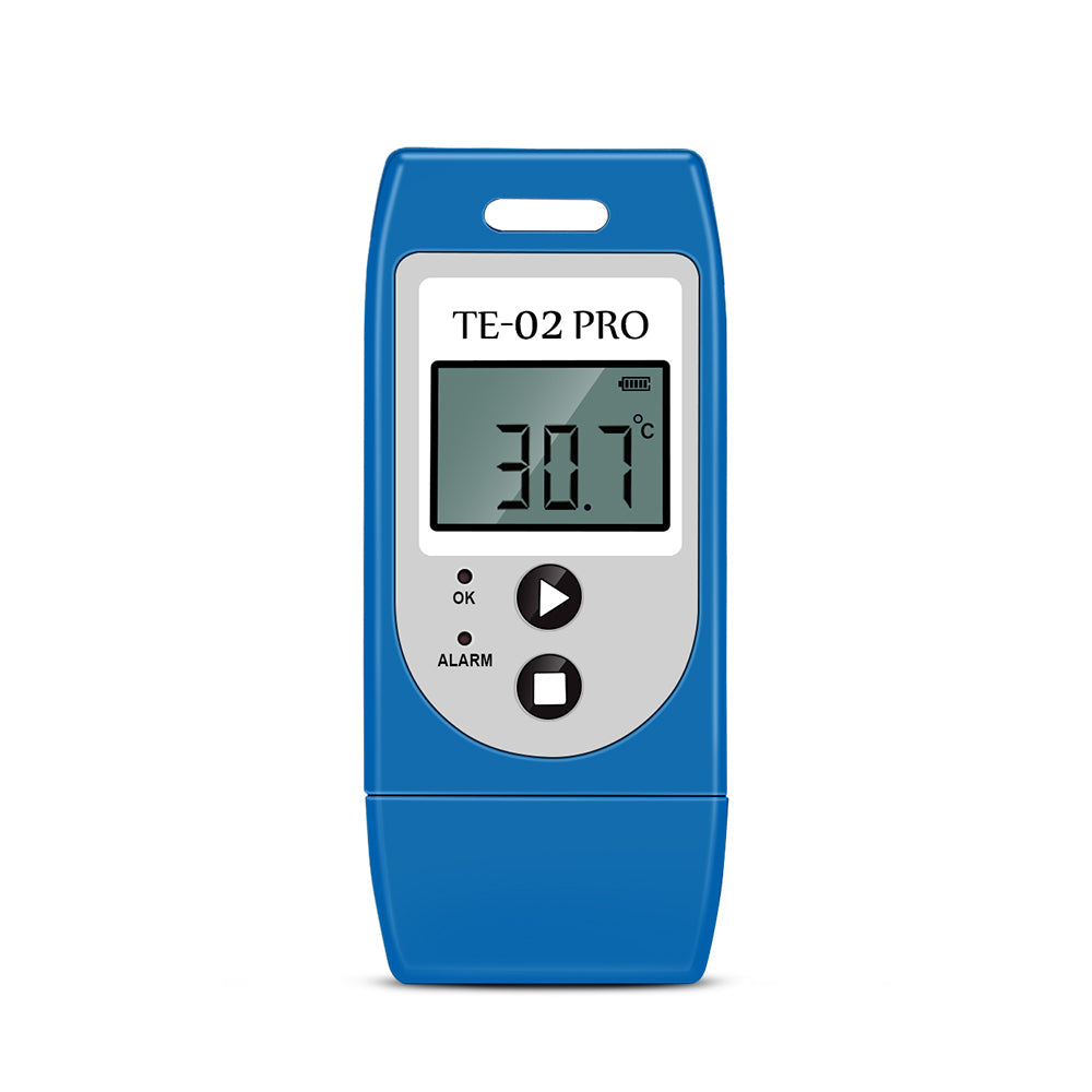 TE-02 PRO Temperature logger with Auto PDF CSV Report for Transportation -30°C ~+60°C