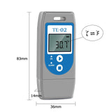 Aprvtio TE-02 50PCS Temperature Data logger Reusable with Auto PDF Report -30°C ~+60°C