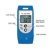 TE-02 PRO Waterproof Temperature Data Logger PDF CSV Report Easy-use 10 PCS