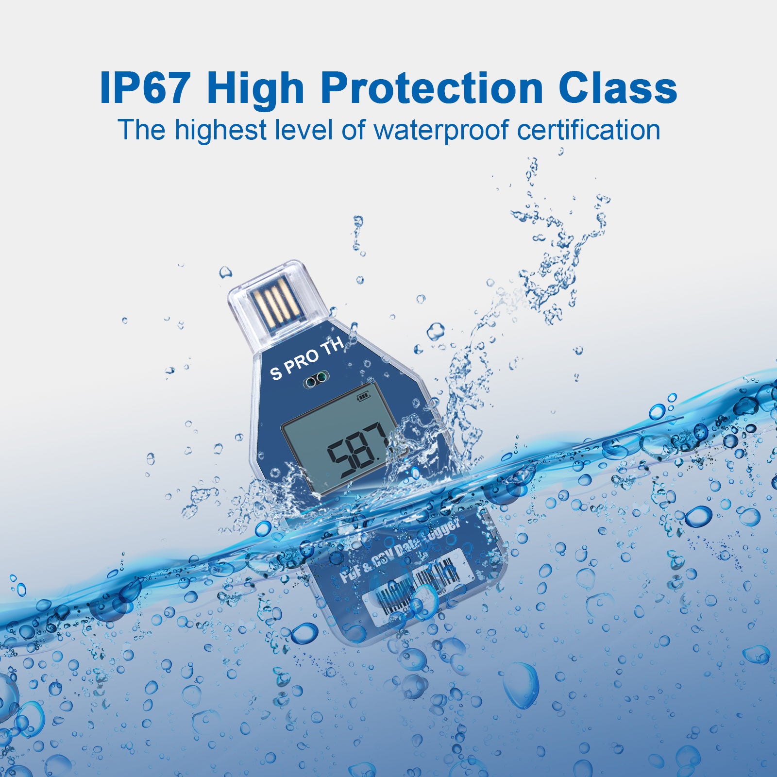 Spro-TH Single Use Temperature And Humidity Data Logger with LCD display, Contact us for Quote