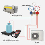 Aprvtio ACS-100SO Refrigerant Scale with Charging Valve Weight Scale 220lbs/100kgs