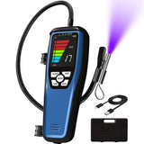 Aprvtio ALD-200 AC Refrigerant Leak Detector, A1 A2L A3 Refrigerants Compatible 16-Inch Sensor Probes with Loud Alarm, Rechargeable HVAC Leak Detection Kit for R32 R454B