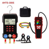 APRVTIO Air Condition Basic Set – Digital Manifold Gauge & Refrigerant Leak Detector Kit for HVAC AC Installation, Maintenance & Leak Detection