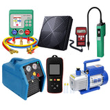 Aprvtio AHTS-100 Complete HVAC Tool Kit with Digital Manifold, K-type Thermometer, Refrigerant Leak Detector, Recovery Machine, Dual Stage 4.5CFM Vacuum Pump, Refrigerant Scale(Pre-order)