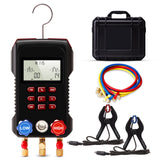 Aprvtio AHTS-200 PRO DC 12CFM Air Conditioning Service Tool Set with Digital Manifold with Horse, Temperature Clamps, DC 12CFM Dual Stage Vacuum Pump, Refrigerant Leak Detector, Recovery Machine, Bluetooth Refrigerant Scale（Pre-order)