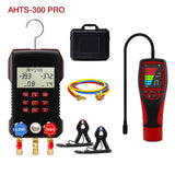 APRVTIO Air Condition Basic Set – Digital Manifold Gauge & Refrigerant Leak Detector Kit for HVAC AC Installation, Maintenance & Leak Detection