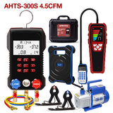 Air Conditioner Installation Tool Kit – HVAC AC Service Set with Refrigerant Leak Detector, Refrigerant Scale, K-Type Thermometer, Digital Manifold Gauge Set & Vacuum Pump