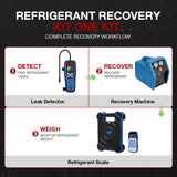 APRVTIO HVAC Recovery Kit – Refrigerant Recovery Tool Set with Recovery Machine, Leak Detector & Refrigerant Scale