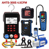 Air Conditioner Installation Tool Kit – HVAC AC Service Set with Refrigerant Leak Detector, Refrigerant Scale, K-Type Thermometer, Digital Manifold Gauge Set & Vacuum Pump