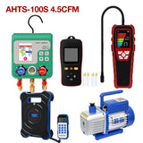 Air Conditioner Installation Tool Kit – HVAC AC Service Set with Refrigerant Leak Detector, Refrigerant Scale, K-Type Thermometer, Digital Manifold Gauge Set & Vacuum Pump