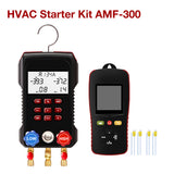 APRVTIO HVAC Starter Kit – AC Service Tool Set with Manifold Gauge & K-Type Thermometer