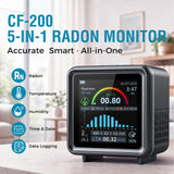 Carefor CF-200 Digital Radon Detector for Home, with APP,  Humidity, Temperature, 12‑Hour On‑Screen Charts & CSV Reports, Audible & Visual Alarms (Pre-order)