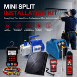 APRVTIO Mini Split Installation Kit – Complete HVAC Service Set with Vacuum Pump, Digital Manifold, Leak Detector & Refrigerant Scale, Recovery Machine