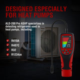 Refrigerant Leak Detector for Air Source Heat Pumps, ALD-200 PRO ASHP Freon Leak Detector for R410A, R407C, R32, R1234ze