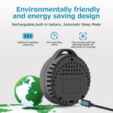 Carbon Monoxide Detector, CF-5R Portable CO Detector Oxygen Monitor, 6-in-1 Air Quality Meter Detects CO, O2, Atmosperic Pressure, Altitude, Temperature, Humidity