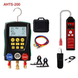 APRVTIO Air Condition Basic Set – Digital Manifold Gauge & Refrigerant Leak Detector Kit for HVAC AC Installation, Maintenance & Leak Detection