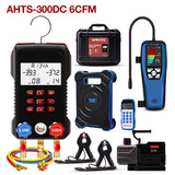Air Conditioner Installation Tool Kit – HVAC AC Service Set with Refrigerant Leak Detector, Refrigerant Scale, K-Type Thermometer, Digital Manifold Gauge Set & Vacuum Pump