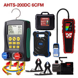 Air Conditioner Installation Tool Kit – HVAC AC Service Set with Refrigerant Leak Detector, Refrigerant Scale, K-Type Thermometer, Digital Manifold Gauge Set & Vacuum Pump