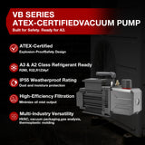 APRVTIO A3 HVAC Tool Kit – Complete Professional AC Refrigeration Service Set with Digital Manifold Gauge, Recovery Machine, Vacuum Pump, Refrigerant Scale, Leak Detector & K-Type Thermometer