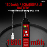 Refrigerant Leak Detector, Aprvtio New Upgrade WJL-6000PRO Freon Leak Detector with Loud Alarm, 1800mAh Rechargeable Battery, Freon Sniffer HVAC Halogen Gas Sniffer for R22 R410A R134A R454B