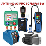 APRVTIO A3 HVAC Tool Kit – Complete Professional AC Refrigeration Service Set with Digital Manifold Gauge, Recovery Machine, Vacuum Pump, Refrigerant Scale, Leak Detector & K-Type Thermometer