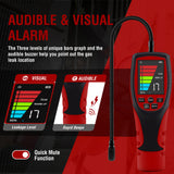 Aprvtio ALD-200 Pro HVAC Refrigerant Leak Detector for A3 A2L A1 Refrigerants, Automotive AC Leak Detection Kit with 0.14 oz/yr Sensitivity for R454B R134a