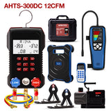 Air Conditioner Installation Tool Kit – HVAC AC Service Set with Refrigerant Leak Detector, Refrigerant Scale, K-Type Thermometer, Digital Manifold Gauge Set & Vacuum Pump