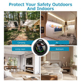 Carbon Monoxide Detector, CF-5R Portable CO Detector Oxygen Monitor, 6-in-1 Air Quality Meter Detects CO, O2, Atmosperic Pressure, Altitude, Temperature, Humidity
