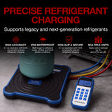 APRVTIO HVAC Charging Kit – Refrigerant Charging Tool Set with Manifold Gauge, Refrigerant Scale & K-Type Thermometer