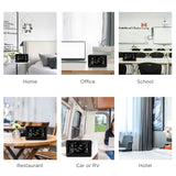 Smart Air Quality Monitor Indoor, Air Quality Meter Detects Pollen, CO, PM2.5, PM1.0, CO2, TVOC, Humidity, Temp, Wildfire App for Configuration&Data History and Alerts, Connected with 5GHz Wi-Fi