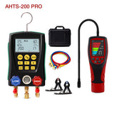 APRVTIO Air Condition Basic Set – Digital Manifold Gauge & Refrigerant Leak Detector Kit for HVAC AC Installation, Maintenance & Leak Detection