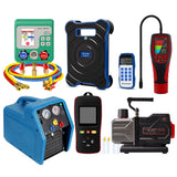 Aprvtio AHTS-100PRO Li 6CFM HVAC Tool Set with Digital Manifold, K-type Thermometer, Refrigerant Leak Detector, Recovery Machine, Lithium Battery Dual Stage 6CFM Vacuum Pump, Bluetooth Refrigerant Scale with Bubble Level (Pre-order)