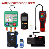 Air Conditioner Installation Tool Kit – HVAC AC Service Set with Refrigerant Leak Detector, Refrigerant Scale, K-Type Thermometer, Digital Manifold Gauge Set & Vacuum Pump