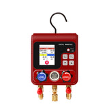 Digital Manifold Gauge Set, HVAC Pressure and Air Tightness Test Gauges, Refrigerant AC Gauges with 3 Hoses, for R22/R410A/R134A Refrigerant Recharge Kit