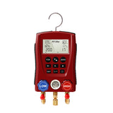 HVAC Gauges, Digital AC Gauge Set AMF-200 Digital Manifold Gauge with Hoses and 2 Wired Temperature Clamp Probes, Automotive Refrigeration HVAC System Gauge Set, HVAC Tools Kit R134a R22