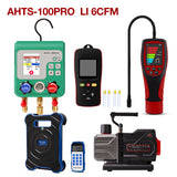 Air Conditioner Installation Tool Kit – HVAC AC Service Set with Refrigerant Leak Detector, Refrigerant Scale, K-Type Thermometer, Digital Manifold Gauge Set & Vacuum Pump
