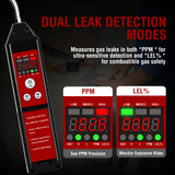 Refrigerant Leak Detector, Aprvtio WJL-6000PRO Combine PPM Freon & Combustible Gas Leak Detector with Loud Alarm, 1800mAh Rechargeable Battery for R134A R410A Propane Methane