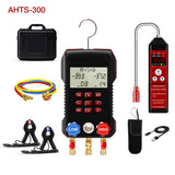 APRVTIO Air Condition Basic Set – Digital Manifold Gauge & Refrigerant Leak Detector Kit for HVAC AC Installation, Maintenance & Leak Detection