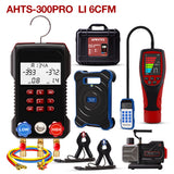 Air Conditioner Installation Tool Kit – HVAC AC Service Set with Refrigerant Leak Detector, Refrigerant Scale, K-Type Thermometer, Digital Manifold Gauge Set & Vacuum Pump